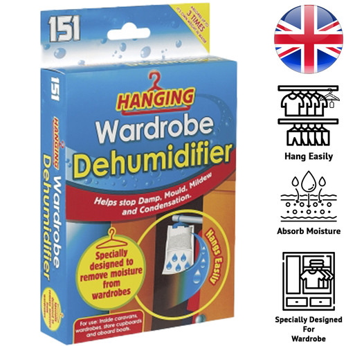 Hanging wardrobe dehumidifier - wardrobe,