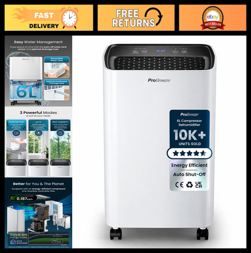 Portable dehumidifier with - 6l,