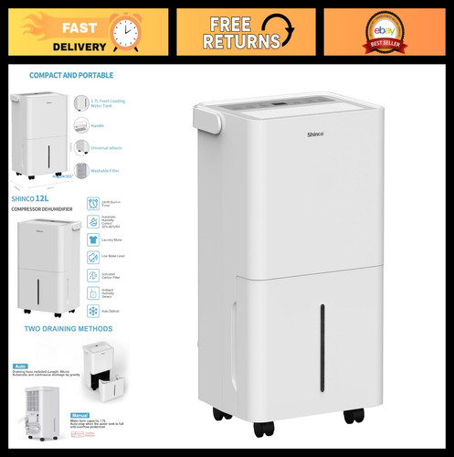 12l silent air - silent, dehumidifier
